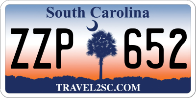 SC license plate ZZP652