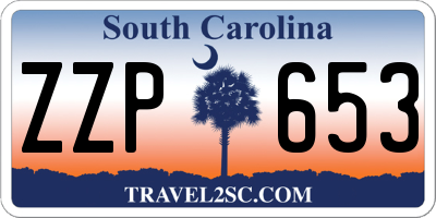 SC license plate ZZP653