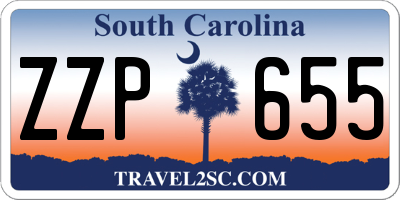 SC license plate ZZP655