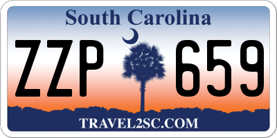 SC license plate ZZP659