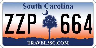 SC license plate ZZP664