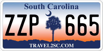 SC license plate ZZP665