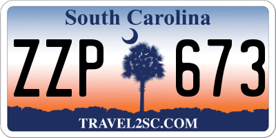 SC license plate ZZP673