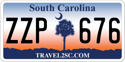 SC license plate ZZP676