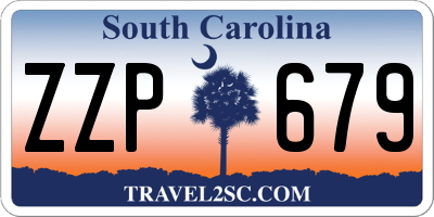 SC license plate ZZP679