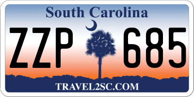 SC license plate ZZP685