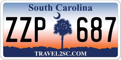 SC license plate ZZP687