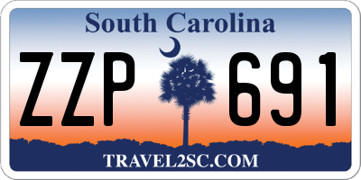 SC license plate ZZP691