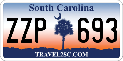 SC license plate ZZP693