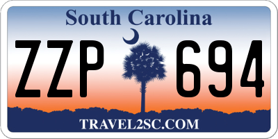SC license plate ZZP694