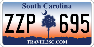 SC license plate ZZP695
