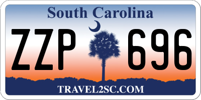 SC license plate ZZP696