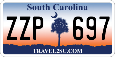 SC license plate ZZP697