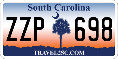 SC license plate ZZP698