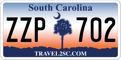 SC license plate ZZP702