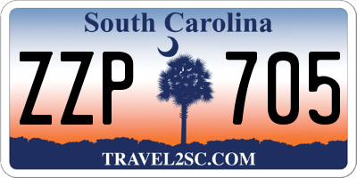 SC license plate ZZP705