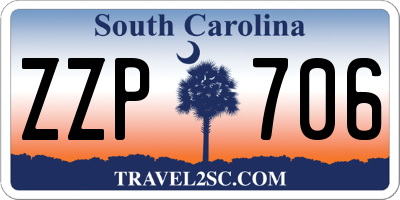 SC license plate ZZP706
