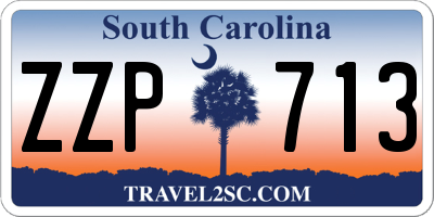 SC license plate ZZP713