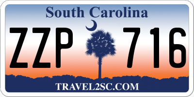 SC license plate ZZP716