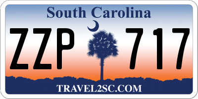 SC license plate ZZP717