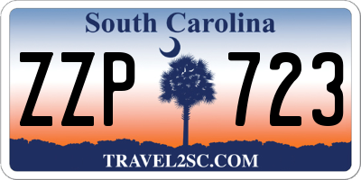 SC license plate ZZP723
