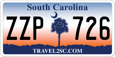 SC license plate ZZP726