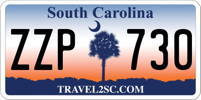 SC license plate ZZP730