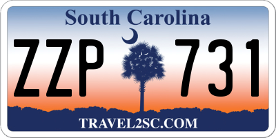 SC license plate ZZP731
