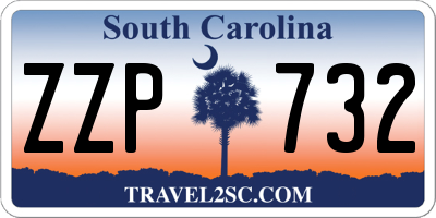SC license plate ZZP732
