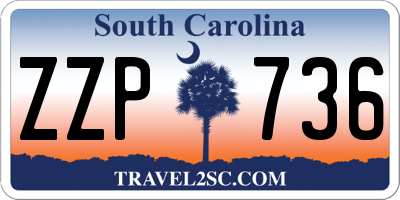 SC license plate ZZP736