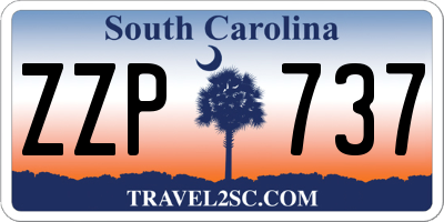 SC license plate ZZP737