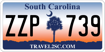 SC license plate ZZP739
