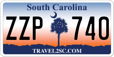 SC license plate ZZP740