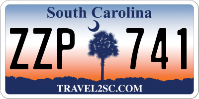 SC license plate ZZP741