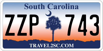 SC license plate ZZP743