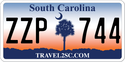 SC license plate ZZP744