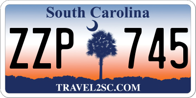 SC license plate ZZP745