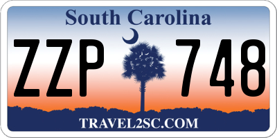 SC license plate ZZP748
