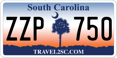 SC license plate ZZP750