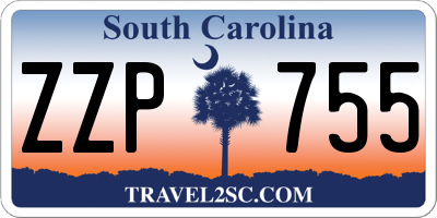 SC license plate ZZP755