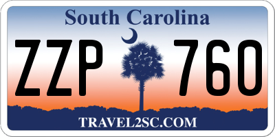 SC license plate ZZP760