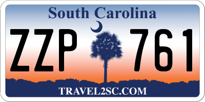 SC license plate ZZP761