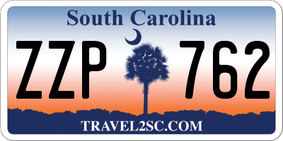 SC license plate ZZP762