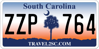 SC license plate ZZP764