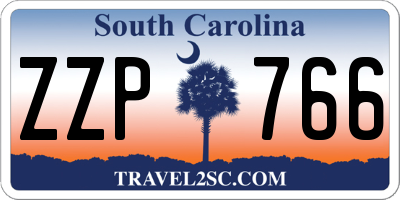 SC license plate ZZP766