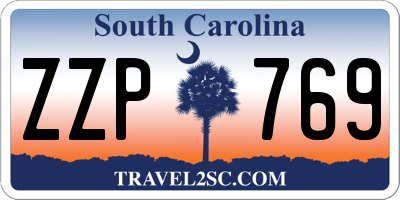 SC license plate ZZP769