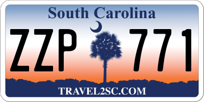 SC license plate ZZP771
