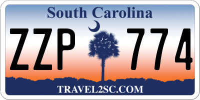 SC license plate ZZP774