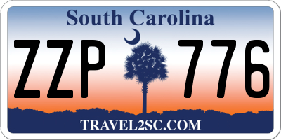 SC license plate ZZP776