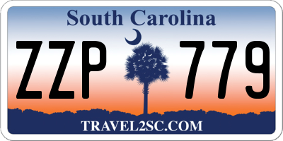 SC license plate ZZP779